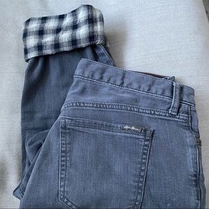 Eddie Bauer Denim Flannel Lined Pants